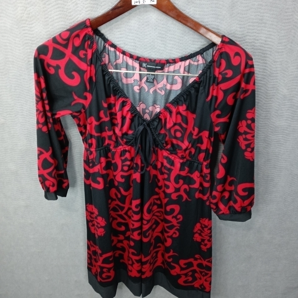 International Concepts red/black stretch dress 3/4